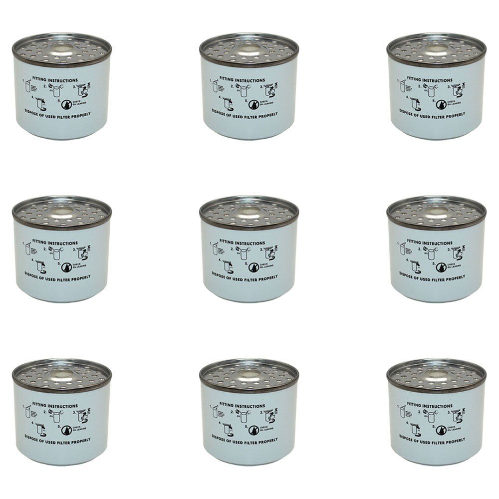 AT17387 Qty 9: Fuel Filter Fits John Deere