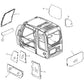 AT214097 Windshield Glass Lower Fits John Deere 330LC 330LCR 370 450LC 550LC 750