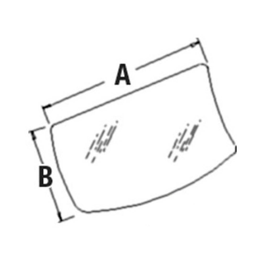 AT214097 Windshield Glass Lower Fits John Deere 330LC 330LCR 370 450LC 550LC 750