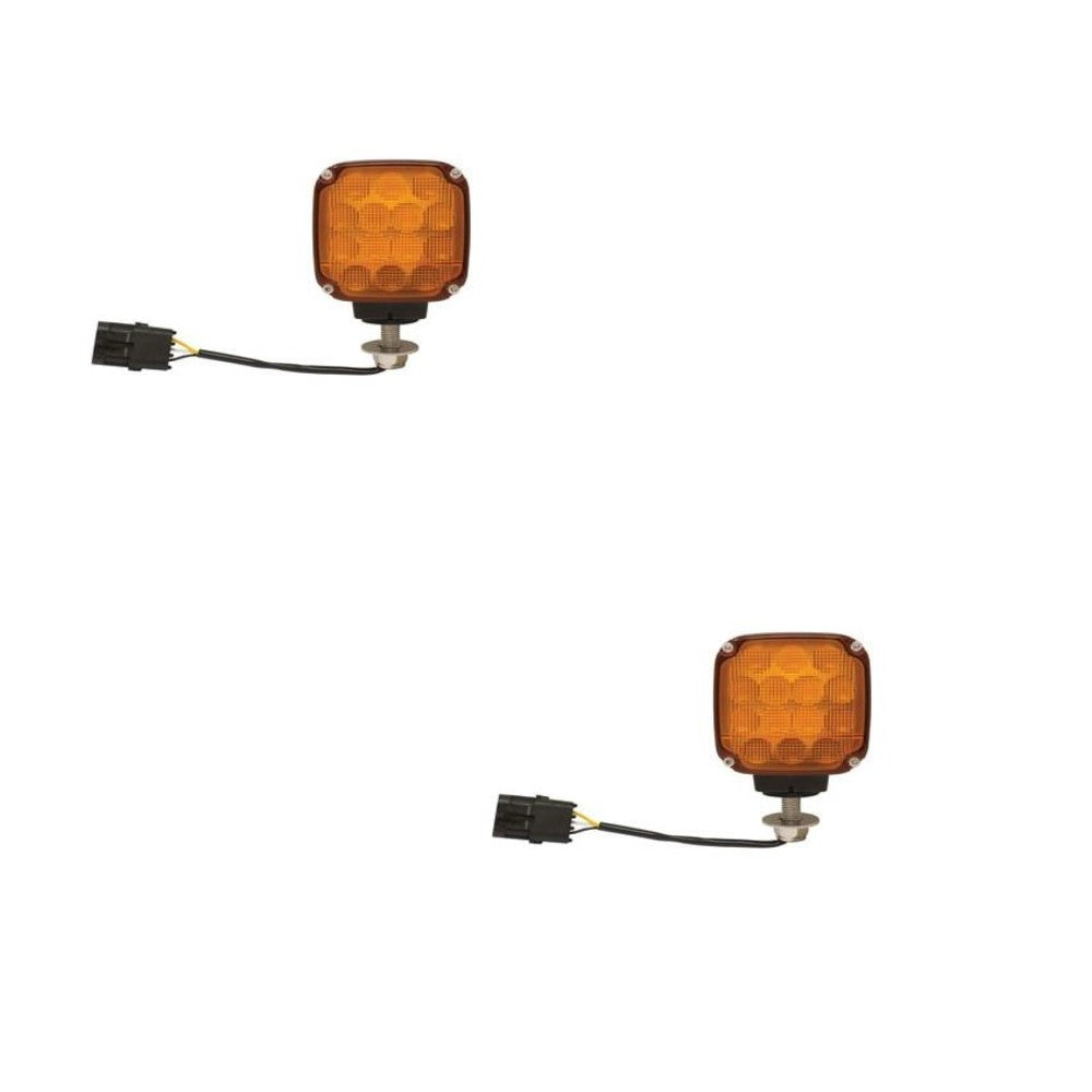 Amber LED Turn Signal Marker/ Warning Lamp Fits JD Graders AT362406