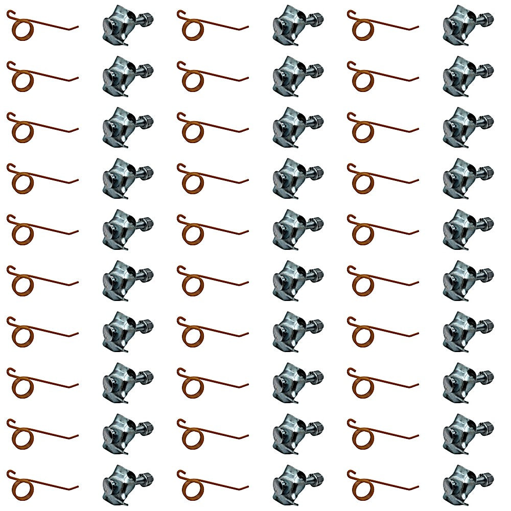 804-792493 Thirty Rake Teeth w/ Clips & Hardware 804-64562 Fits New Holland