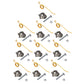 50 Pack Hay Rake Teeth w/ Clips & Hardware NE400033 Fits New Idea 402 280744