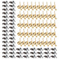 50 Pack Hay Rake Teeth w/ Clips & Hardware NE400033 Fits New Idea 402 280744