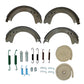 Set of 4 Brake Shoe Halves & 2 Brake Shoe Repair Kits Fits Ford/New Holland