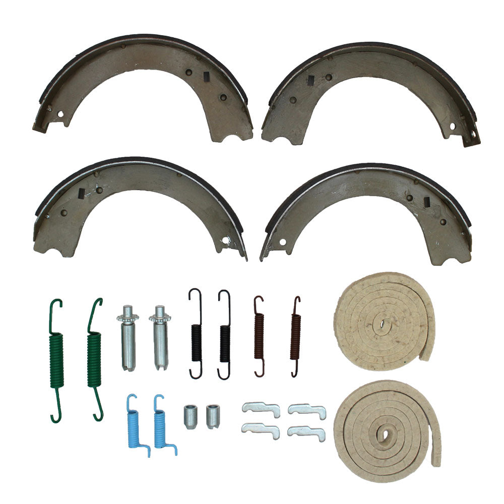 Set of 4 Brake Shoe Halves & 2 Brake Shoe Repair Kits Fits Ford/New Holland