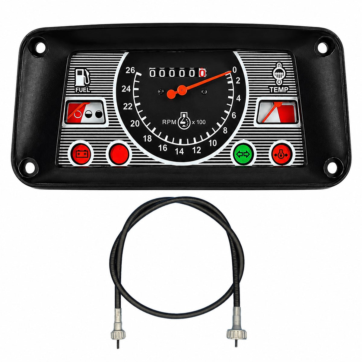 Tach Gauge with 39" Cable Fits Ford/New Holland Replaces 8181095