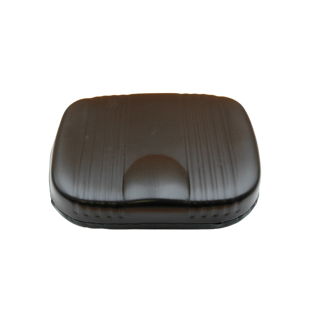 3-Piece Black & White Tractor Seat Deluxe Cushion & Back (Brackets Included) Fit