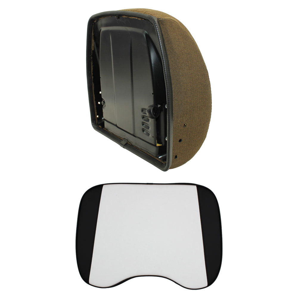 Fabric (Brown) Seat Cushion Set Fits John Deere 4430 4440 4640 4840 4450 4650
