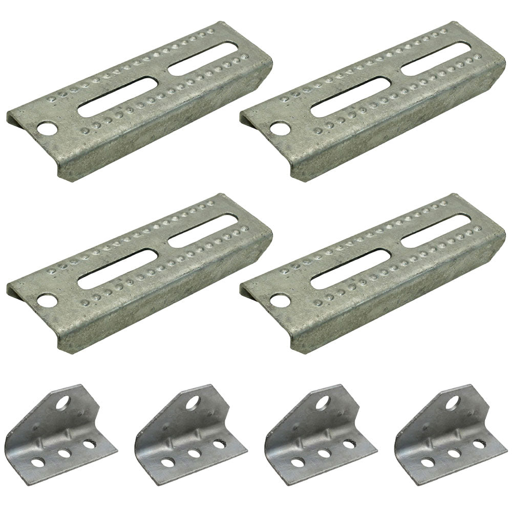 Qty. 4: 8" Bunk Board Bracket Kits  Fits Universal Products Replaces 81210-x4