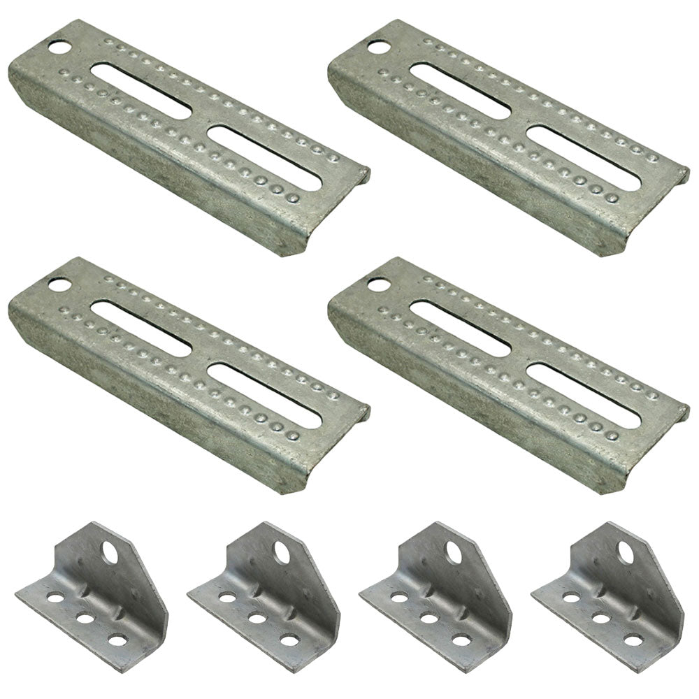 Qty. 4: 8" Bunk Board Bracket Kits  Fits Universal Products Replaces 81210-x4
