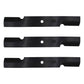 Set of 3 XHT 52" Mower Blades to Fits Ferris Snapper 5101756 icd Deck