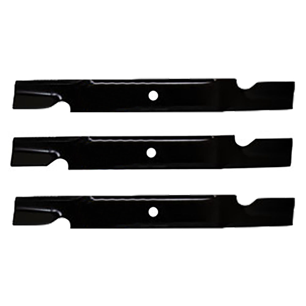 Three New Notched Mower Blades Fits Toro 74862 Zero Turn 54" Deck 115-2454-03