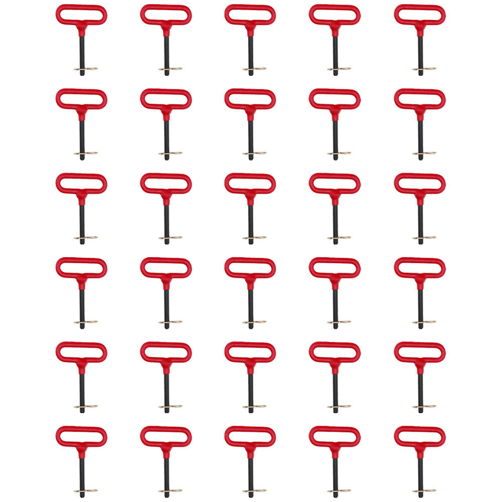 Qty 30: Red Handle - Hitch Pin Fits Universal Products Replaces 3013-1330