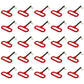 Qty 30: Red Handle - Hitch Pin Fits Universal Products Replaces 3013-1330