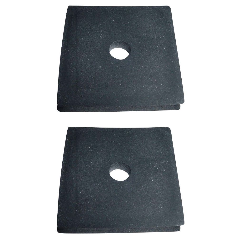 RW0178-43 Square Rubber Mount Pads -3 x 3 3/16 - 2 Pk