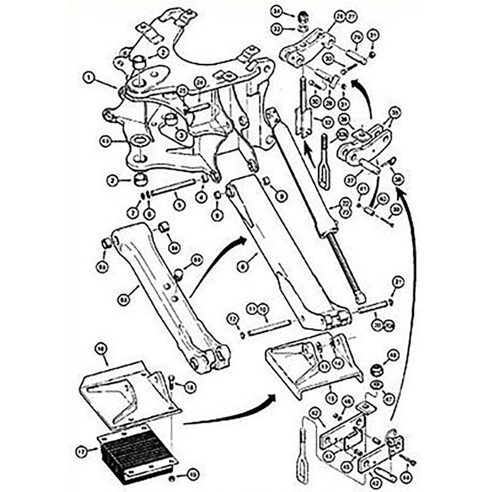 G101180 Universal Stabilzer Cylinder Fits Case/International Harvester 580B 580C