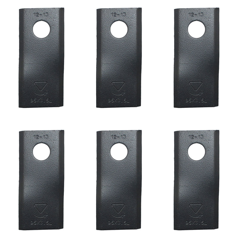 613728 Qty. 6: Left Hand Disc Mower Blade
 Fits GEHL