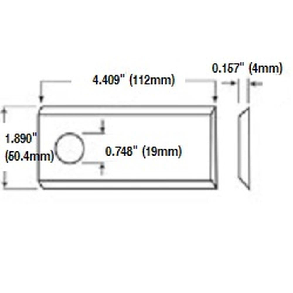 BHH90-0028 RH Disc Mower Blade Fits Fella SM210 SM270 SM300 SM310 SM320 SM350