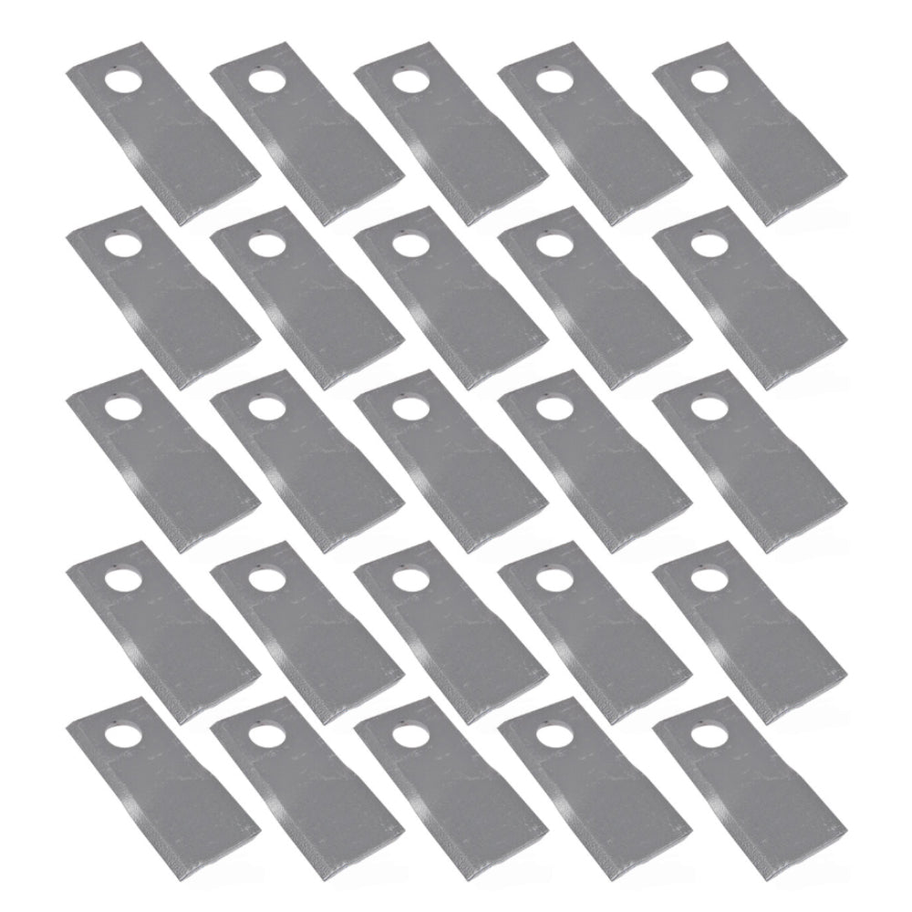 Set of (25) Interchangeable RH Disc Mower Blade Fits Krone Model: 323 139889