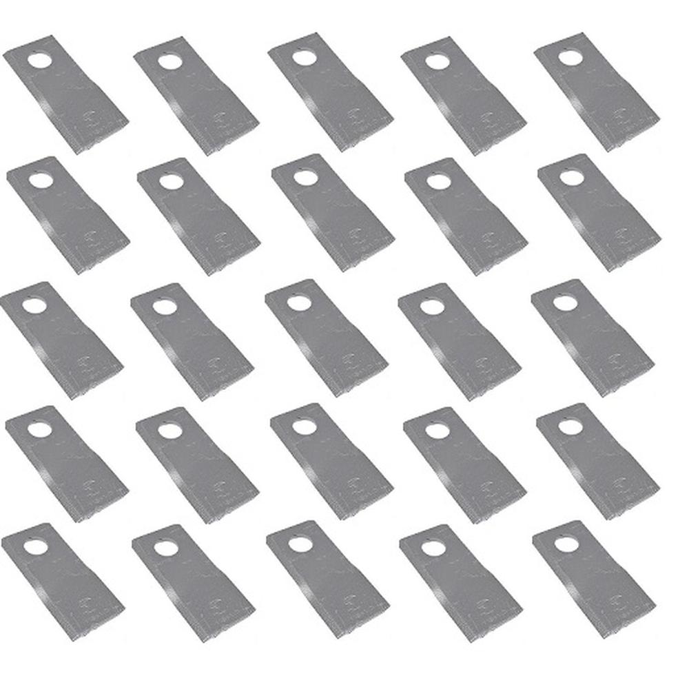 Set of (25) Interchangeable RH Disc Mower Blade Fits Krone Model: 323 139889
