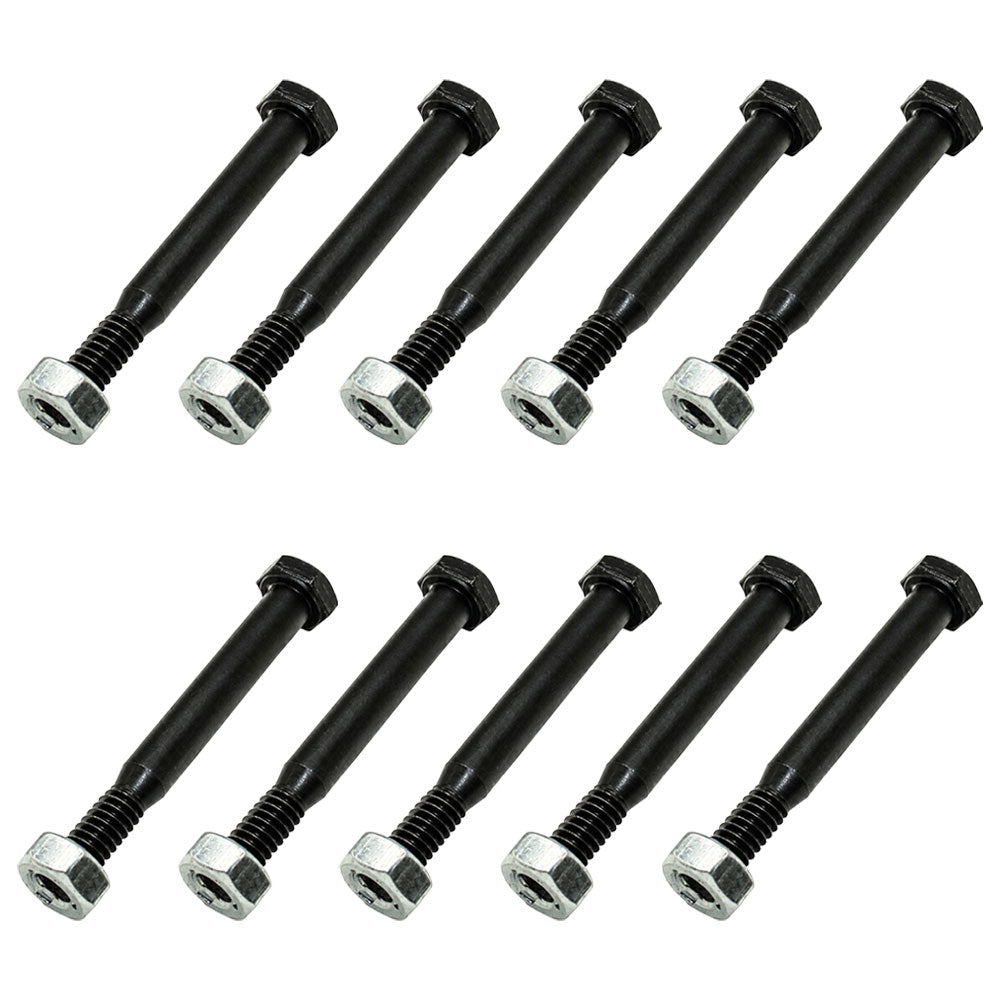 144-JD10 QTY 10: Shearbolts With Nuts Fits Universal Products