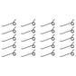 Twenty Rake Teeth 7.25" Tine x 1.937" Coil OD MF-1C Wire Fits Massey Ferguson