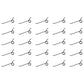 Twenty-Five Rake Teeth 7.25" Tine x 1.937" Coil OD MF-1C Fits Massey Ferguson