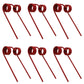 6 of Hay Rake Teeth 6" Double Tine x 3.5" Tine Gap x 1.875" Coil 611181 Farmer