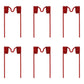 6 of Hay Rake Teeth 6" Double Tine x 3.5" Tine Gap x 1.875" Coil 611181 Farmer