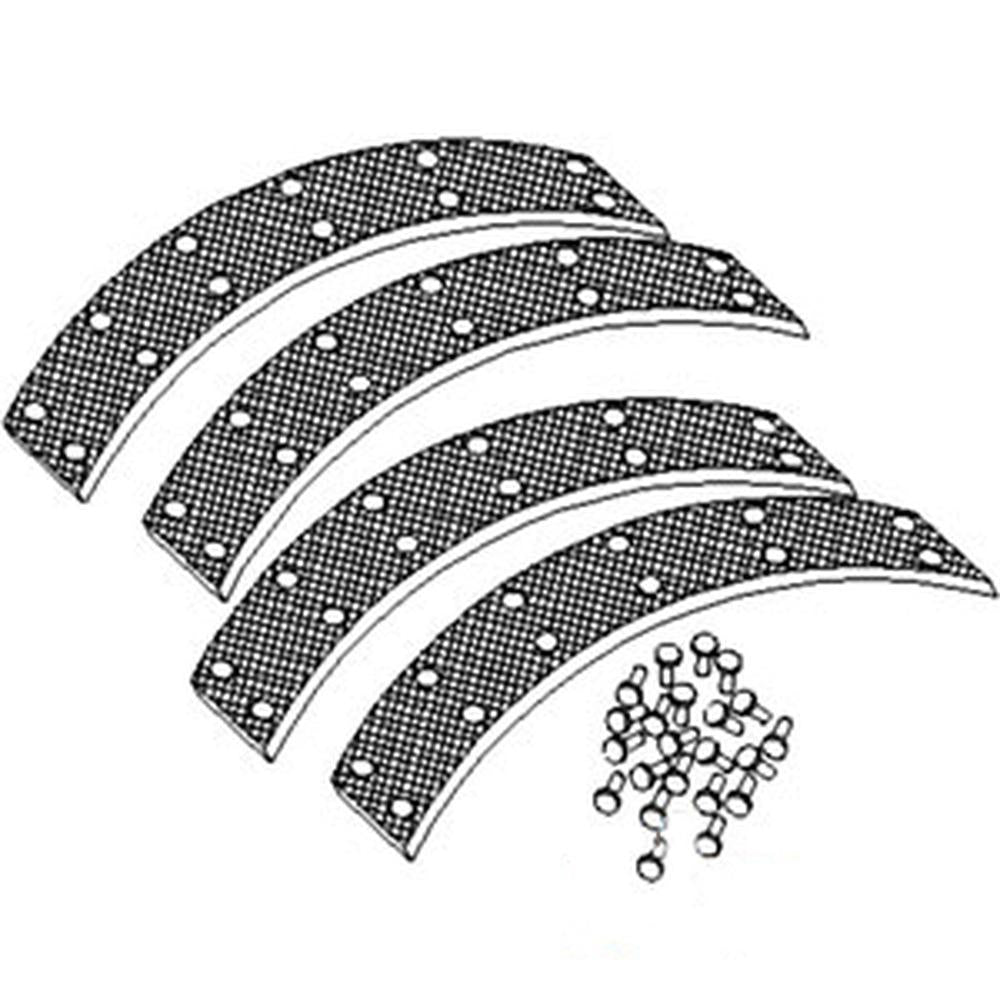 S.4163 Brake Lining Kit, 4 Pc, W/ Rivits Fits Volvo