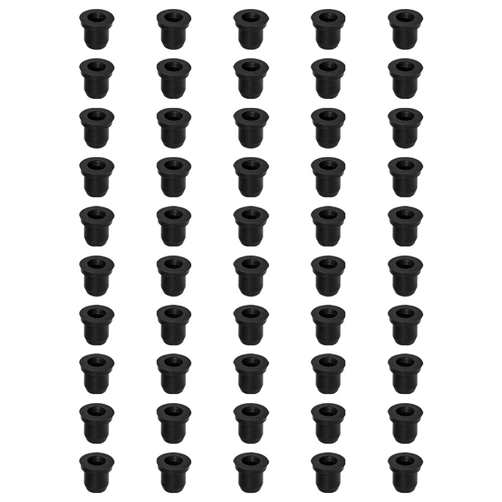 (50 Pack) Brake Bleeder Screw Caps Grease Zerk Fitting Cap Rubber Dust Cover