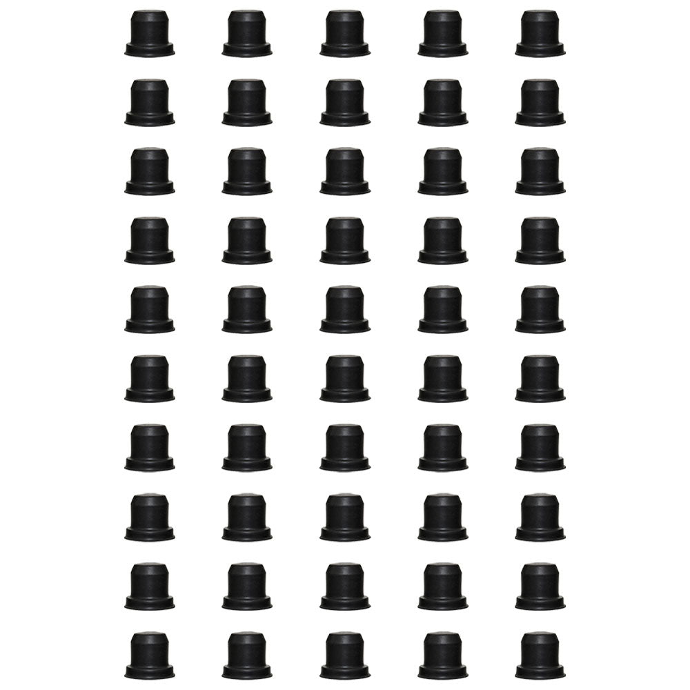 (50 Pack) Brake Bleeder Screw Caps Grease Zerk Fitting Cap Rubber Dust Cover