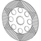 AT179503 Service Brake Disc Fits John Deere 310G 310SE 310SG 315SE 315SG 410E