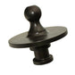 Black Gooseneck Ball Adapter for Trailer Used on 5th Wheel Hitch 2-5/16" Ball