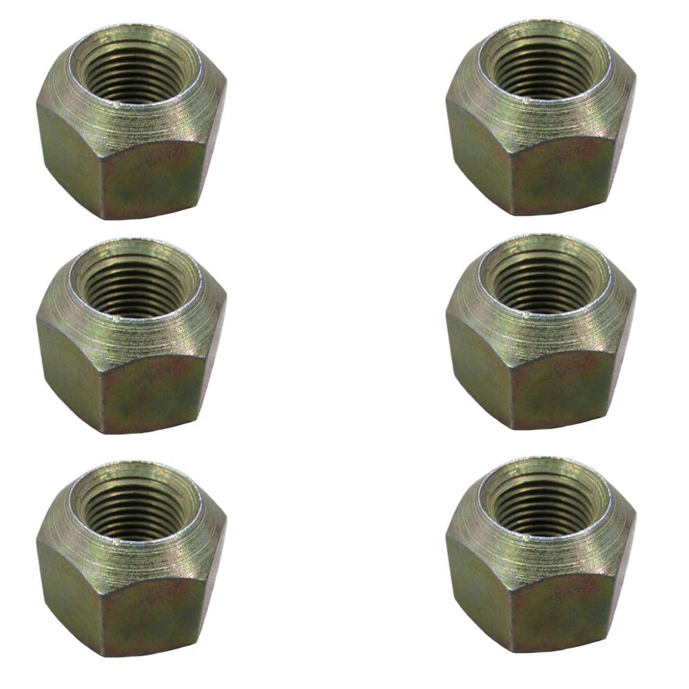 6 - Farmtrac ESL11793 Tractor Front Wheel Lug Nuts 1/2"-20 435 535 545 555 DTC