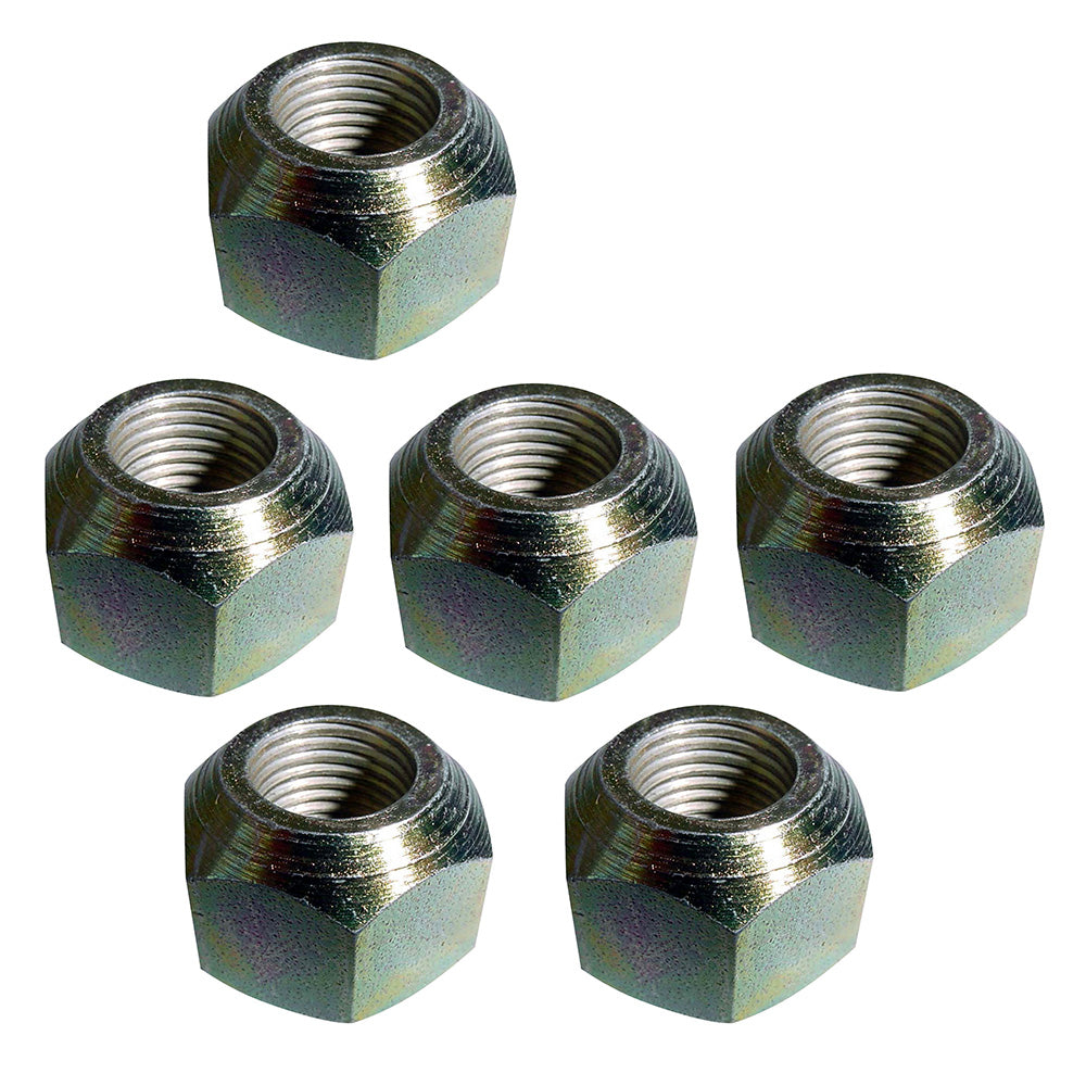 Set of 6 Front Wheel Lug Nuts C5NN1012B 1/2'-20 Fits Ford Tractors 8N 2N 9N 600