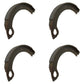81802510 Qty 4: 1/2 Brake Shoe w/Lining
 Fits Ford/New Holland