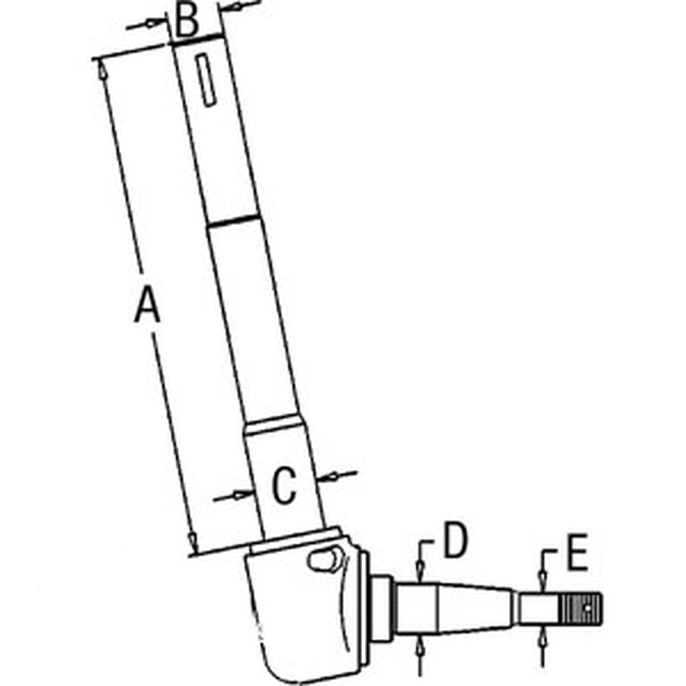 Spindle - Right Hand Fits New Holland Fits Ford 2000 3000 81816581 C5NN3105U