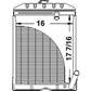 Radiator Fits 1800 1801 1811 1821 1841 1871 1881 2000 2030 2031 2120 2130 2131