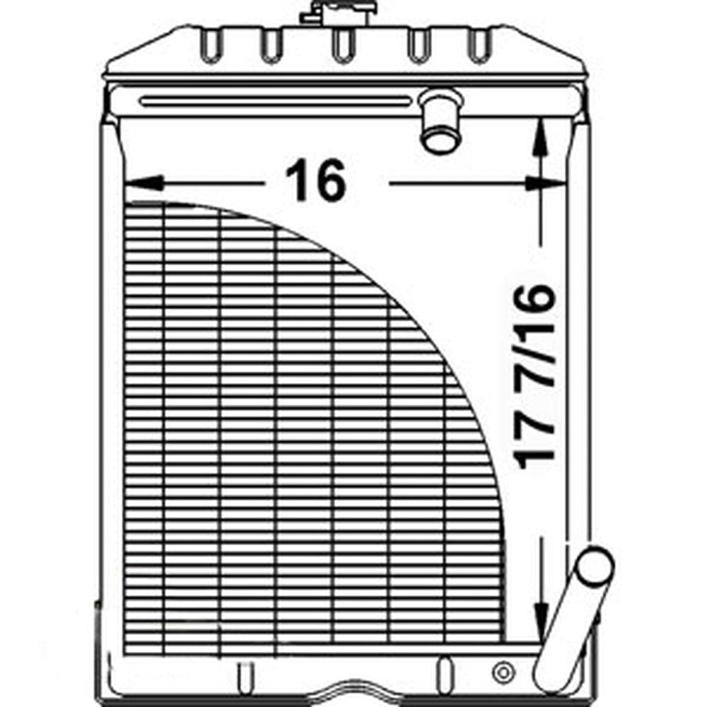 Radiator Fits 1800 1801 1811 1821 1841 1871 1881 2000 2030 2031 2120 2130 2131