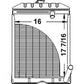 Radiator Fits 1800 1801 1811 1821 1841 1871 1881 2000 2030 2031 2120 2130 2131