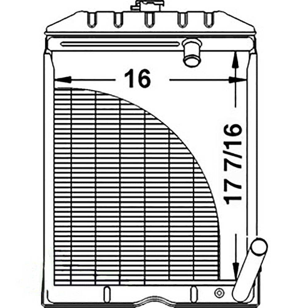 Radiator Fits 1800 1801 1811 1821 1841 1871 1881 2000 2030 2031 2120 2130 2131
