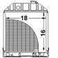 C7NN8005H Radiator Fits Ford Tractor 2000 2600 3000 3400 3500 4000 4100 4400+