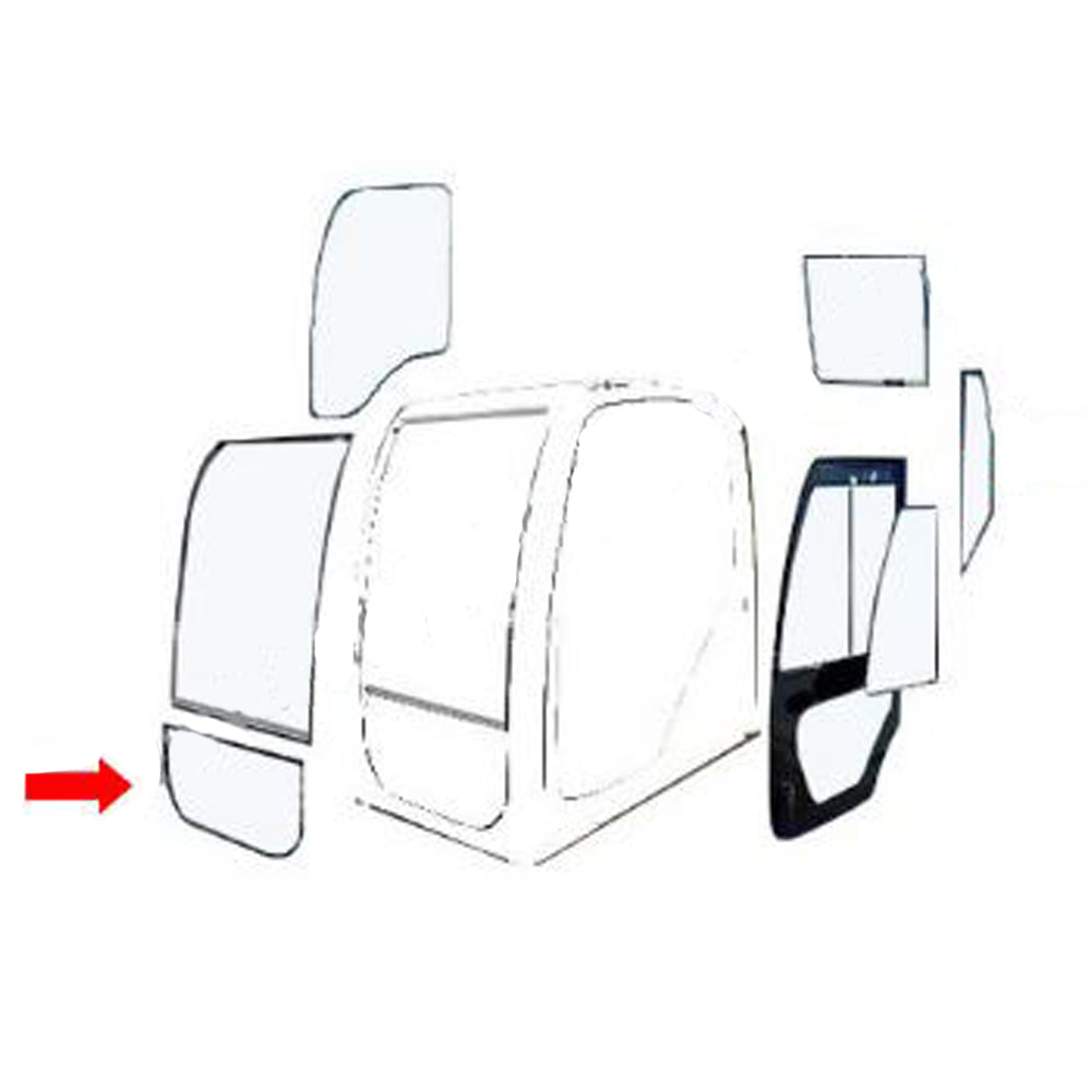 CAH40-0216 Front Lower Windshield Glass Fits Ford/New Holland CX130C CX160C