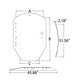 Cab Glass - Door Tinted Fits John Deere 329D 329E 332D 332E 333D 333E T312628