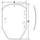 Cab Glass - Door Tinted Fits John Deere 329D 329E 332D 332E 333D 333E T312628