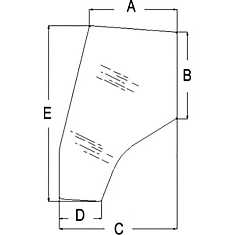 3805643M1 Cab Glass Door Fits Massey Ferguson