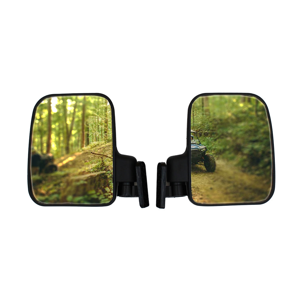 CAK10-0060 Heavy Duty Folding Convex Sideview Mirror Set Fits Polaris