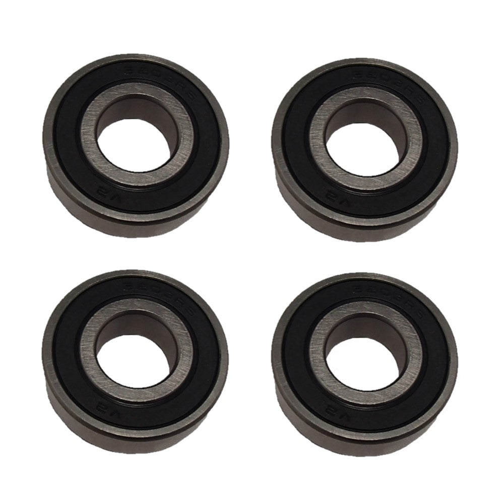 Lot of 4 PCS - Premium Rubber Sealed Ball Bearing, 17x40x12, 6203RS, 6203-2RS C3