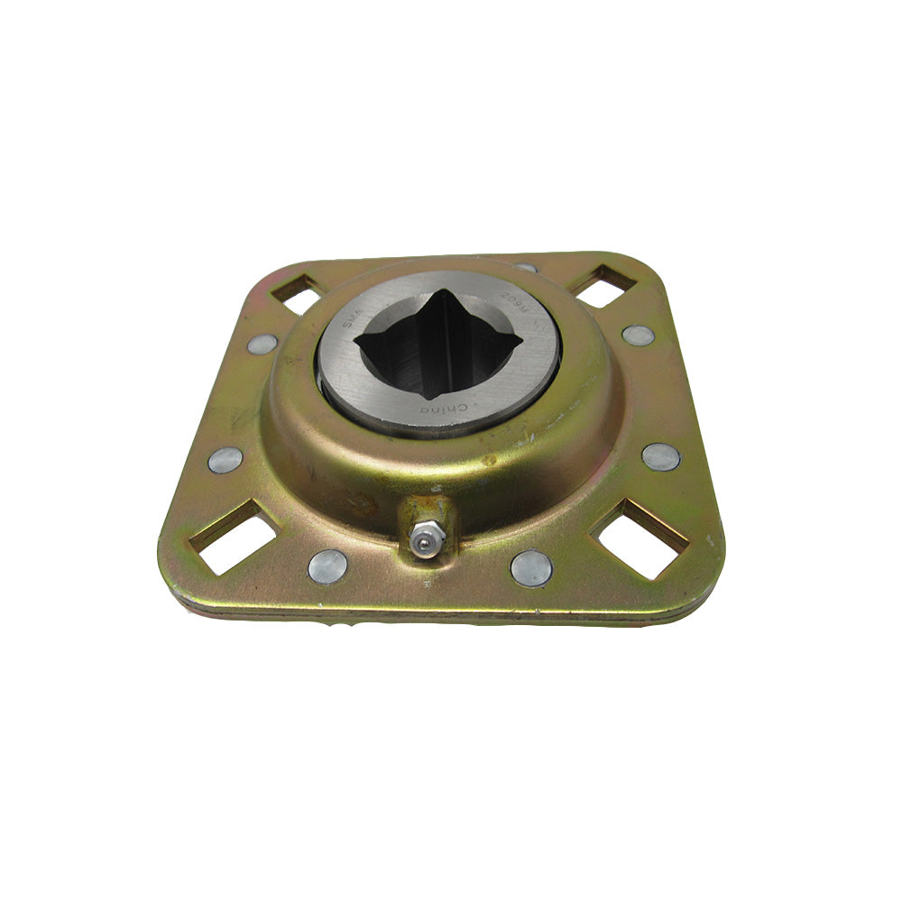 Disc Harrow Bearing 1-1/8" Square Bore 4 - 0.531" x 0.687" Bolt Holes & 5" OAL